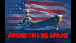 How to counter the HE spam ! World of warships legends battleship strategy (USS Iowa gameplay)