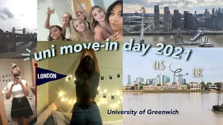 Moving into my London university dorm 2021!