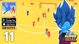 Super Goal Soccer Stickman Gameplay | GOKU THE TOP SCORER - All levels 71-76 Part 11 FULL GAME