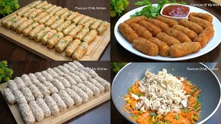 Bread Croquettes Roll Freeze and Store - Ramadan Iftar Special | आलू ब्रेड क्रोकेट्स रोल कैसे बनाएं