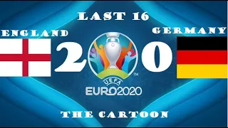 England 2-0 Germany | Last 16 (cartoon edition) Highlights | Euro 2020  | Euro 2021 Cartoons