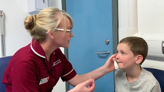 Visiting the Children's Eye Unit