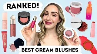 RANKING THE BEST CREAM BLUSHES 😳 WHICH IS BETTER?? RARE BEAUTY, CHARLOTTE TILBURY, GLOSSIER, NARS