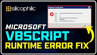 How to Fix Microsoft VBScript Runtime Error | Windows Script Host Error [Windows 11/10]