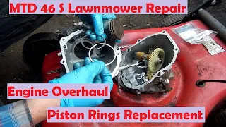 MTD 46 S Lawnmower Repair - Engine Overhaul -  Piston Rings Replacement