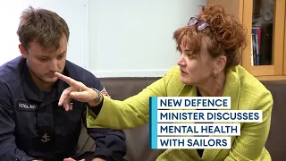 New defence minister visits Royal Navy personnel to talk mental health