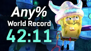 Any% World Record 42:11 - SpongeBob SquarePants: Battle for Bikini Bottom Speedrun