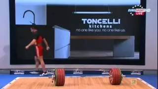 2014 European Weightlifting Championships Men's 94 kg Celan & Jerk Tel Aviv , Israel