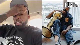 "This Janky N*gga" 50 Cent Trolls Ja Rule After The NBA Lets Him Hold Championship Trophy