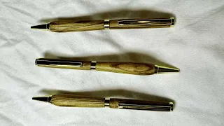 Post Oak and Gold Twist Pens