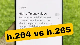 HEVC & Other format H264 vs h265