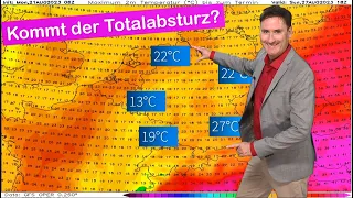 Von 30 °C auf 13 °C? Der totale Sommerabsturz! Schmiert die Sommerhitze am Wochenende komplett ab?