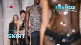 Trends from Catwalk I SEE THROUGH SKIRTS I Spring Summer 2024 - Fashion Channel Chronicle