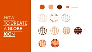 How to create a globe icon | Adobe Illustrator | 9 minutes video