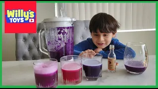 Red Cabbage Indicator Colors - Chemistry Experiment for Kids to do at Home