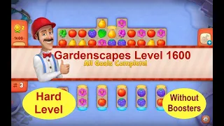 Gardenscapes Level 1600 - No Boosters