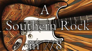 Southern Blues Rock Guitar Backing Track in 7/8 │A Mixolydian│Bright & optimistic│