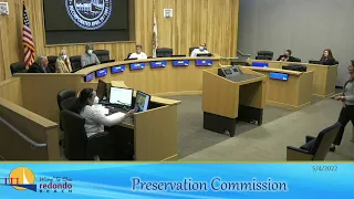 Redondo Beach Preservation Commission May 4, 2022