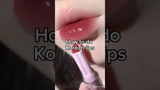 How To Do Korean Lips #glowup #aesthetic #girl #aestheticgirl #shorts #youtubeshorts #fyp #tips