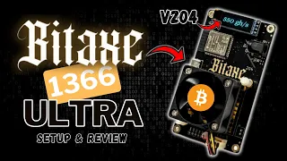 Bitaxe 1366 Ultra: Setup & Review! Solo BITCOIN Miner | D-CentralTech