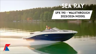 Sea Ray SPX 190 - Walkthrough 2023/2024 model