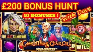 £200 BONUS HUNT - SAN QUENTIN - IRISH FRENZY - BIG SPIN BONUS - 3 CLOWN MONTY - THE LAST SUNDOWN +