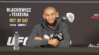 Khamzat Chimaev Says He's Going to 'Eat Him Up' at UFC 267