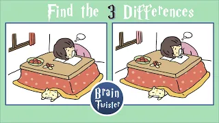 Find the Three Differences Brain Teasers for Kids and Adults Easy | Medium#14 找出3個不同的地方