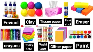 10 Home made craft materials items/How to make Craft Materials in home for School/10 Ghar pe Crafts🤩