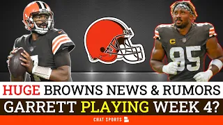 KEY Browns Rumors: Myles Garrett Playing Week 4? Jacoby Brissett Keeping Starting Job Over Watson?