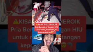 PRIA INI BERGULAT DENGAN HIU DEMI SELAMETIN BOCIL‼️😱 | Ale Khin #shorts #storytime