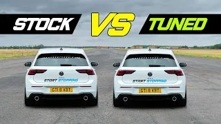 VW MK8 GOLF GTI DRAG RACE: Stock vs Tuned