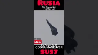 Su 57 Perfect COBRA MANEUVER - Its Rusia 5th Generation Fighter Jet #Short #Su57 #maneuvercobra