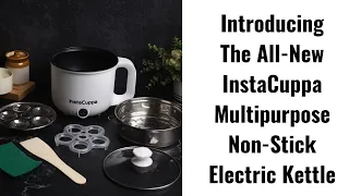 InstaCuppa 3-in-1 Multipurpose Non-STick Electric Kettle for Busy Moms