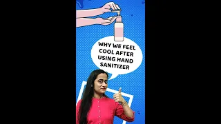 Why we feel cool after using hand sanitizer? |LearnoHub Science Shots | #shorts #YTShorts