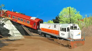 Dance Train Plunge and Walk in River  |  Trainz Simulator 2019 Gameplay