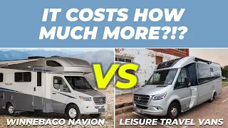 Leisure Travel Vans Unity VS Winnebago View, Navion - How much price difference?