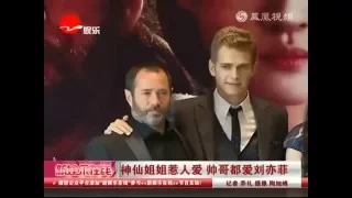 Hayden Christensen talking about his Outcast co-star and an improvised scene he did with her