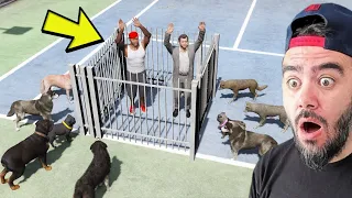 SINIRLI KÖPEKLER FRANKLINI KAFESE SOKTU YAKALADI - GTA 5 MODS