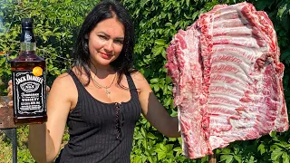 An Epic Recipe! 10KG Pork Ribs Marinated in Whiskey🥃