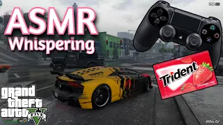 ASMR Gaming | GTA V ONLINE CONTROLLER SOUNDS | Whispering + Gum 💤😴