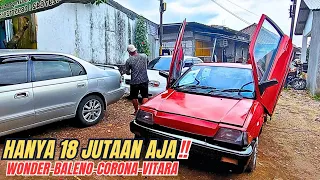 Juragan kopi punya lapak mobil bekas rumahan‼️Cuma 18 jutaan aja ada civic vitara baleno corona