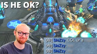 Protoss Gets VERY Angry After Crazy Proxy Widow Mine Cheese