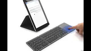 Мини bluetooth клавиатура с тачпадом: складная, с русской раскладкой