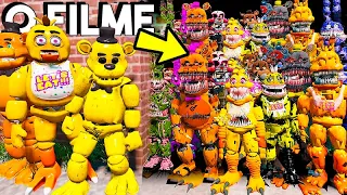 ANIMATRONICS MOVIE VS TODOS OS ANIMATRONICS GOLDEN FREDDY, FREDDY, CHICAS, BONNIE... (O FILME 33)