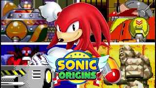 SONIC ORIGINS - All Bosses (As Knuckles)