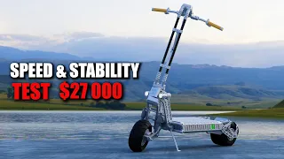 The most expensive electric scooter in the world test