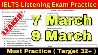 7 March, 9 March 2024 IELTS Listening Test with Answers | Hard IELTS Listening Test 2024 | IDP + BC