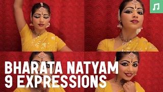 Learn how to practice the 9 facial expressions for Bharata Natyam, Indian traditional dance