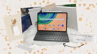 unboxing huawei matepad pro | m pencil | smart magnetic keyboard